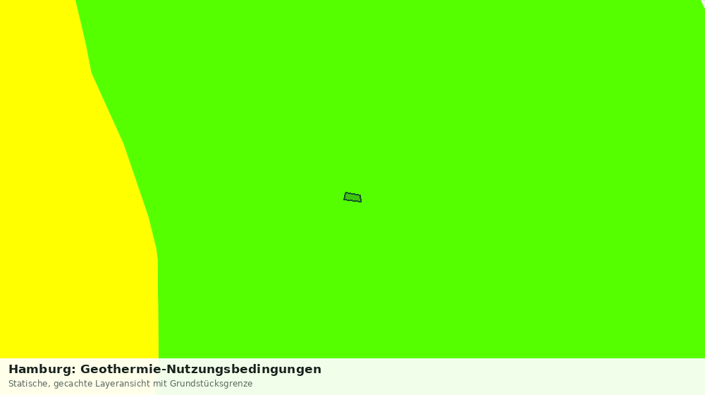 Statische Kartenansicht: Hamburg: Geothermie-Nutzungsbedingungen