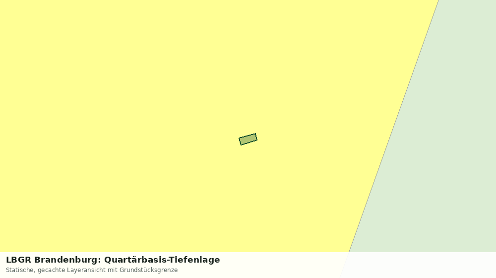 Statische Kartenansicht: LBGR Brandenburg: Quartärbasis-Tiefenlage