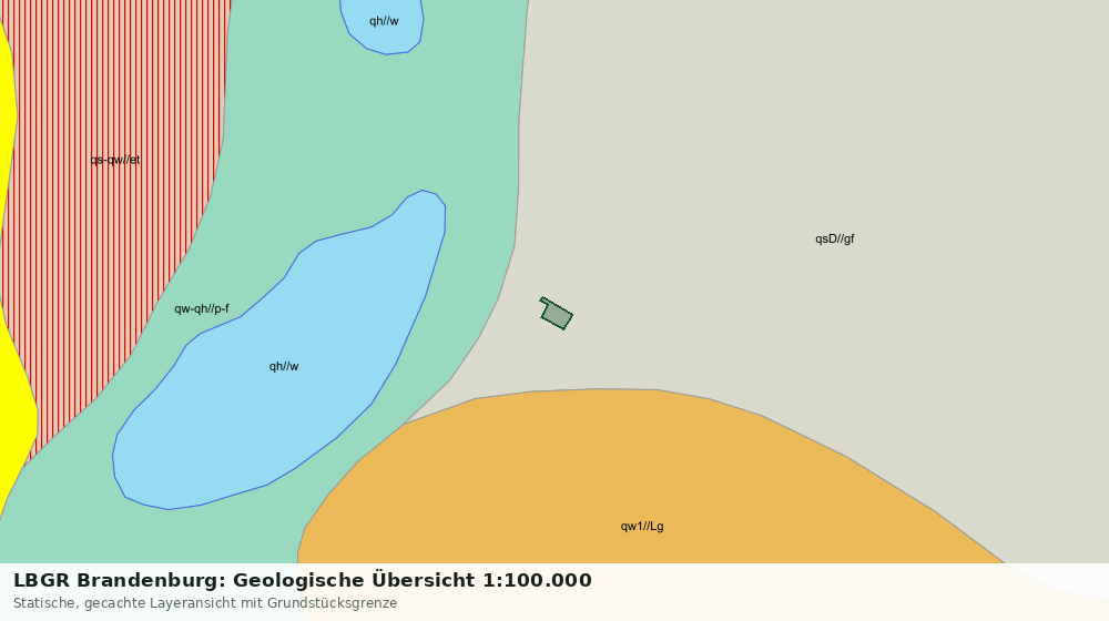 Statische Kartenansicht: LBGR Brandenburg: Geologische Übersicht 1:100.000