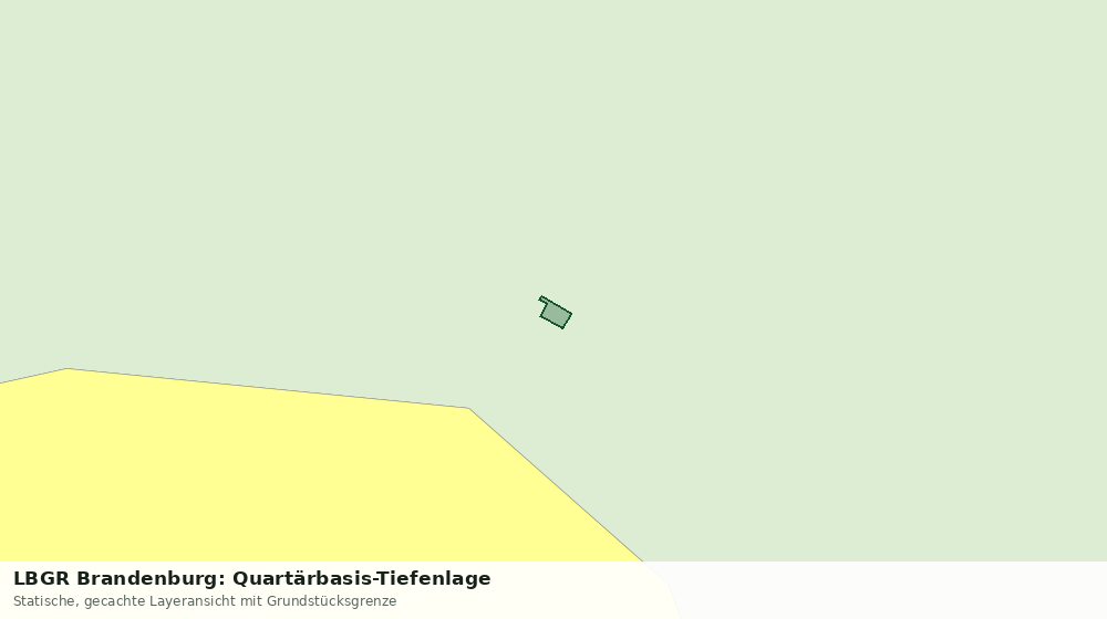 Statische Kartenansicht: LBGR Brandenburg: Quartärbasis-Tiefenlage