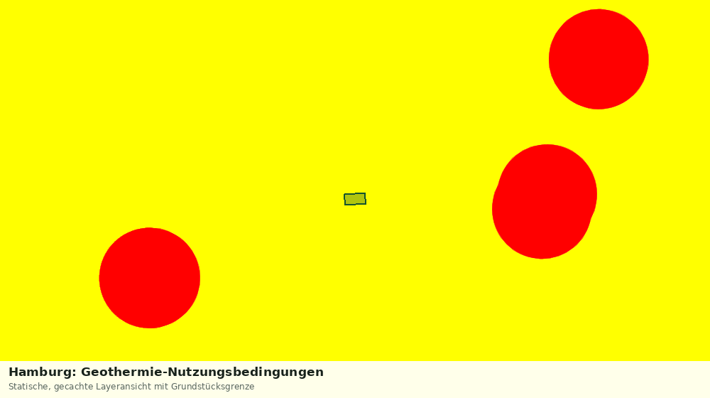 Statische Kartenansicht: Hamburg: Geothermie-Nutzungsbedingungen