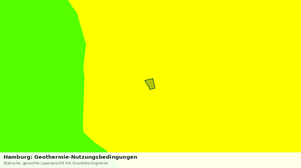Statische Kartenansicht: Hamburg: Geothermie-Nutzungsbedingungen
