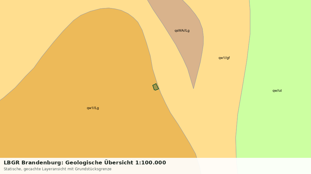 Statische Kartenansicht: LBGR Brandenburg: Geologische Übersicht 1:100.000