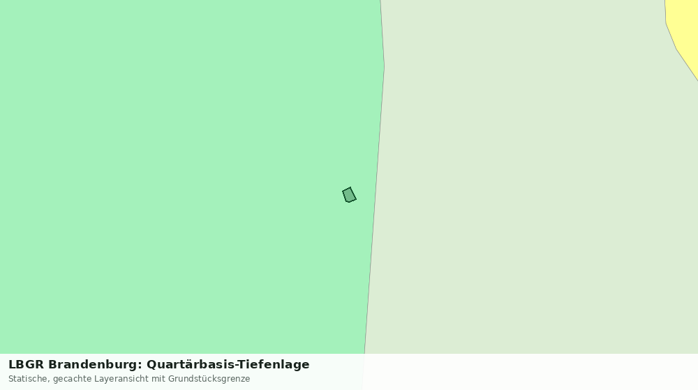 Statische Kartenansicht: LBGR Brandenburg: Quartärbasis-Tiefenlage