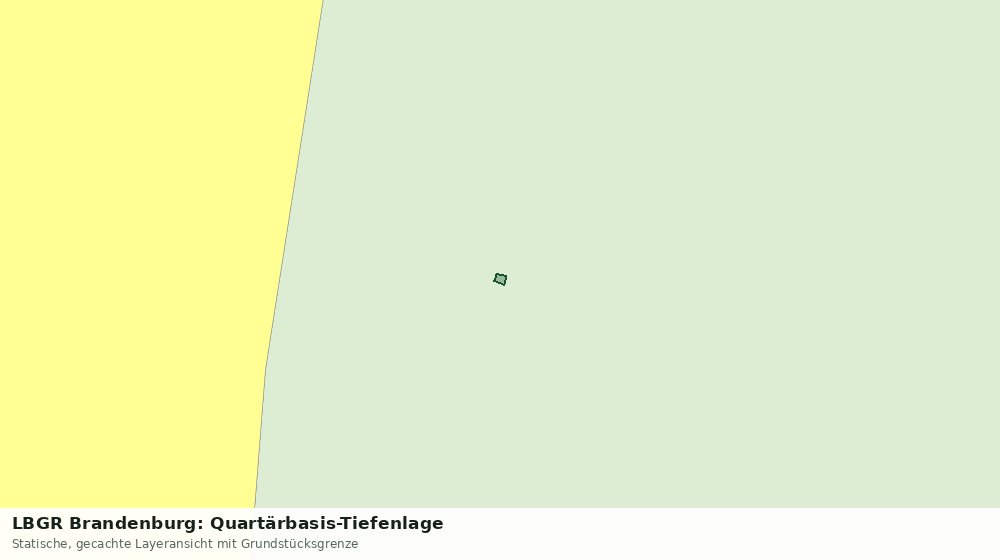 Statische Kartenansicht: LBGR Brandenburg: Quartärbasis-Tiefenlage
