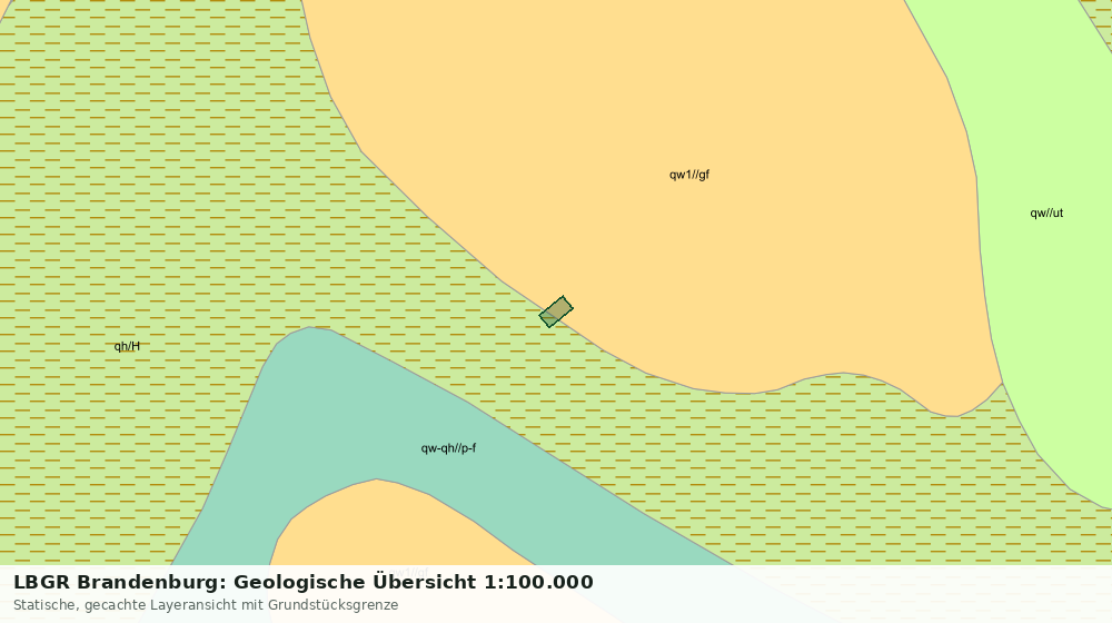 Statische Kartenansicht: LBGR Brandenburg: Geologische Übersicht 1:100.000
