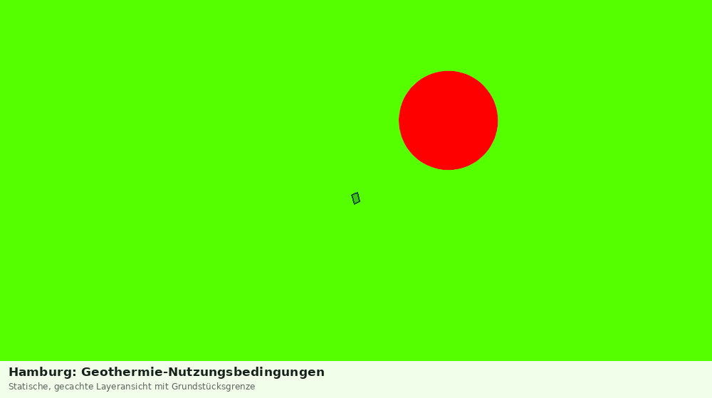 Statische Kartenansicht: Hamburg: Geothermie-Nutzungsbedingungen