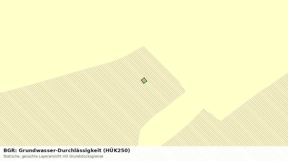 Statische Kartenansicht: BGR: Grundwasser-Durchlässigkeit (HÜK250)