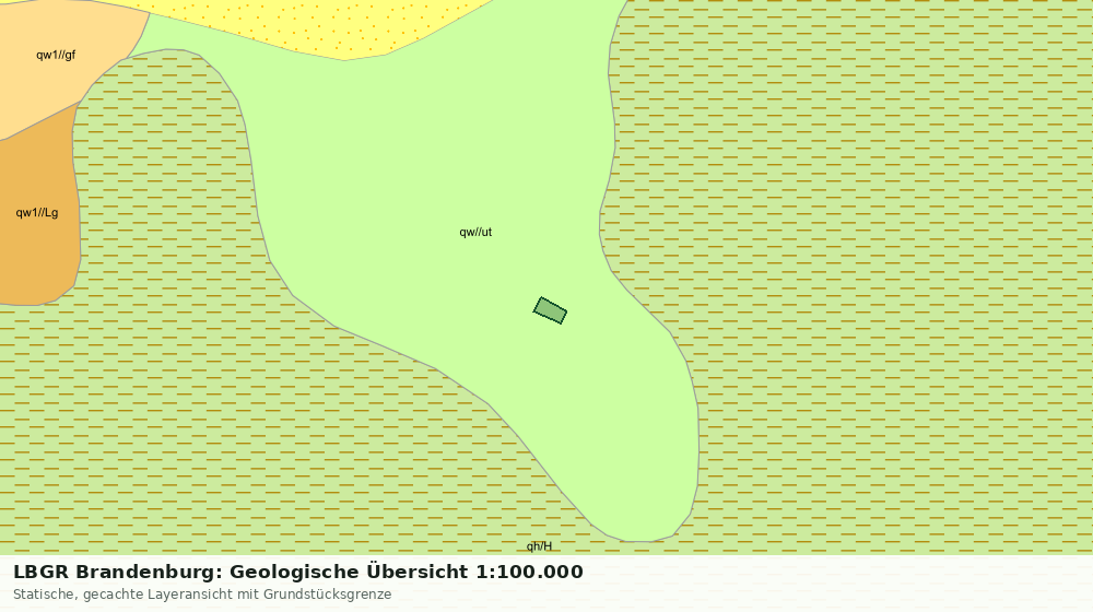 Statische Kartenansicht: LBGR Brandenburg: Geologische Übersicht 1:100.000