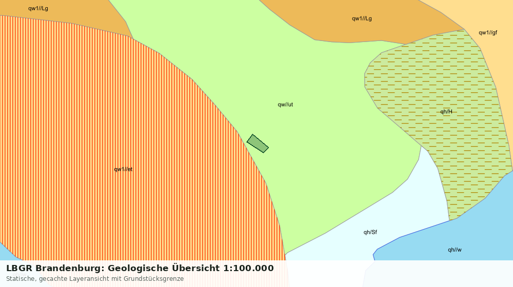 Statische Kartenansicht: LBGR Brandenburg: Geologische Übersicht 1:100.000