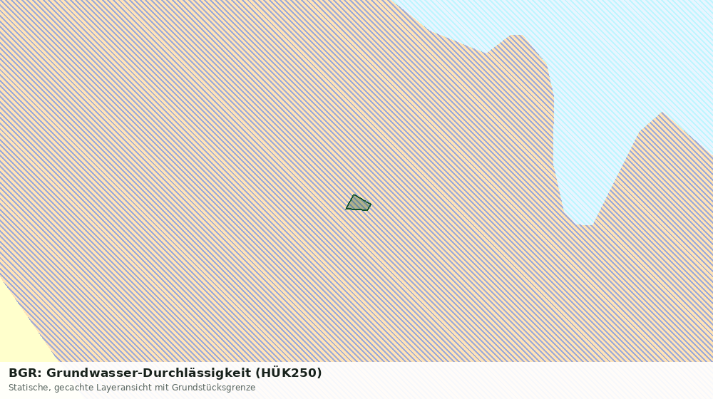 Statische Kartenansicht: BGR: Grundwasser-Durchlässigkeit (HÜK250)