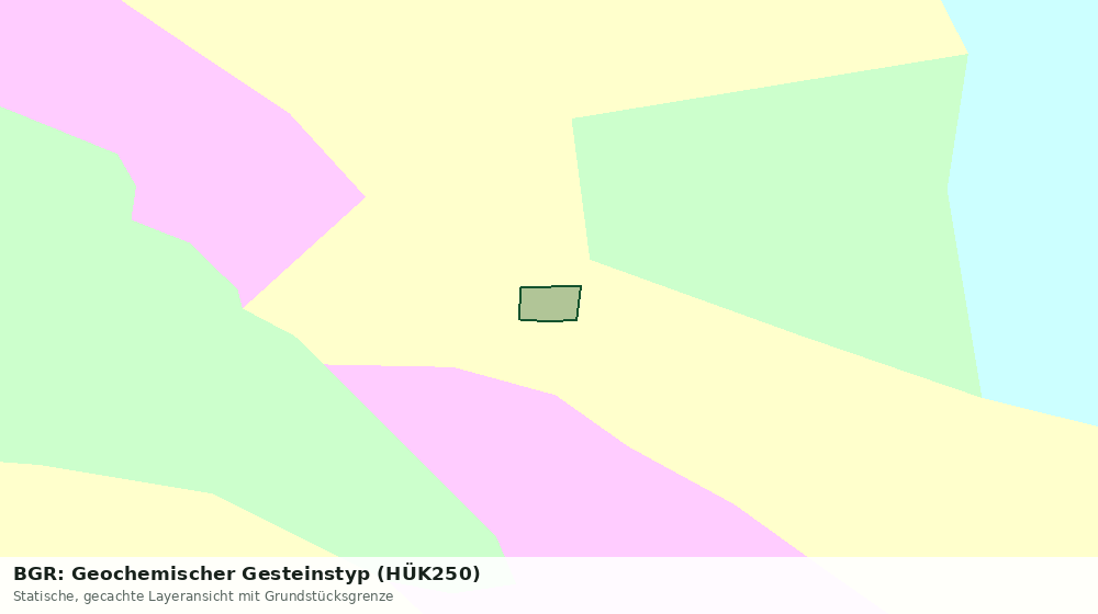 Statische Kartenansicht: BGR: Geochemischer Gesteinstyp (HÜK250)