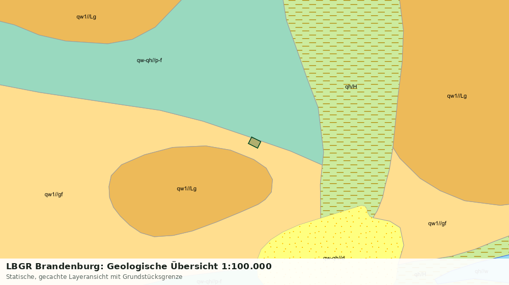 Statische Kartenansicht: LBGR Brandenburg: Geologische Übersicht 1:100.000