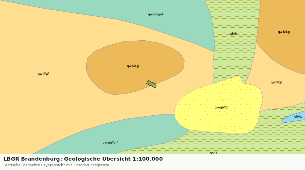 Statische Kartenansicht: LBGR Brandenburg: Geologische Übersicht 1:100.000