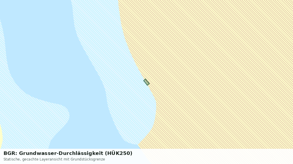Statische Kartenansicht: BGR: Grundwasser-Durchlässigkeit (HÜK250)