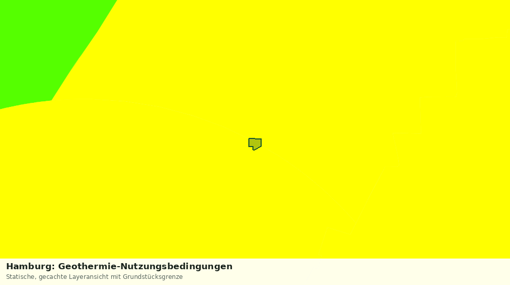 Statische Kartenansicht: Hamburg: Geothermie-Nutzungsbedingungen