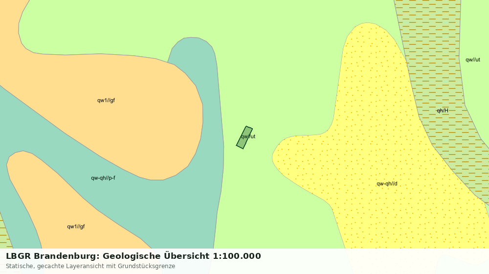Statische Kartenansicht: LBGR Brandenburg: Geologische Übersicht 1:100.000