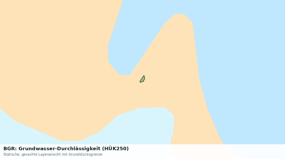 Statische Kartenansicht: BGR: Grundwasser-Durchlässigkeit (HÜK250)