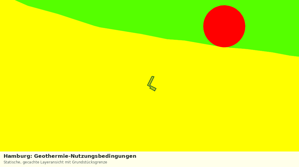 Statische Kartenansicht: Hamburg: Geothermie-Nutzungsbedingungen