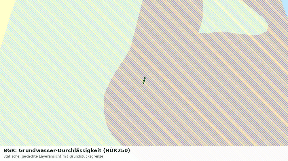 Statische Kartenansicht: BGR: Grundwasser-Durchlässigkeit (HÜK250)