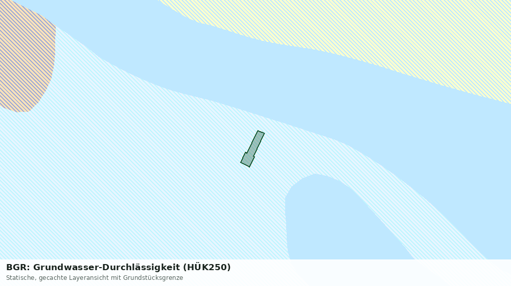 Statische Kartenansicht: BGR: Grundwasser-Durchlässigkeit (HÜK250)