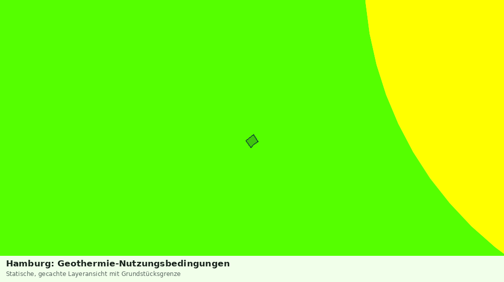 Statische Kartenansicht: Hamburg: Geothermie-Nutzungsbedingungen