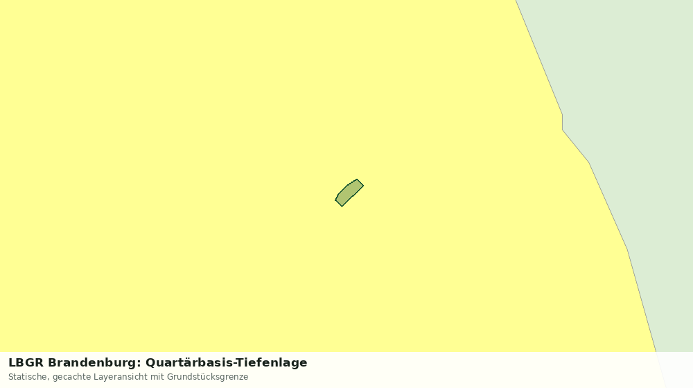 Statische Kartenansicht: LBGR Brandenburg: Quartärbasis-Tiefenlage
