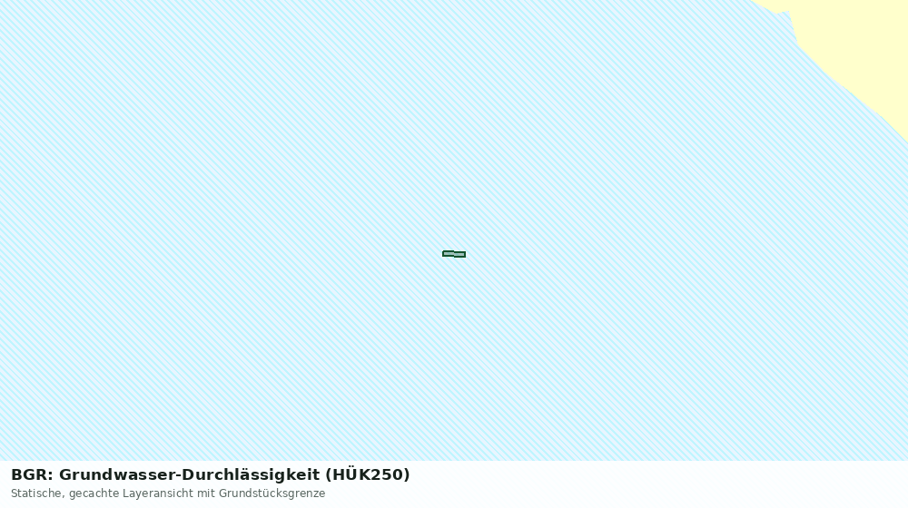 Statische Kartenansicht: BGR: Grundwasser-Durchlässigkeit (HÜK250)