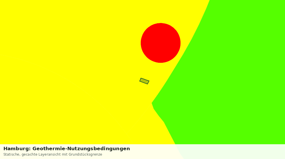 Statische Kartenansicht: Hamburg: Geothermie-Nutzungsbedingungen