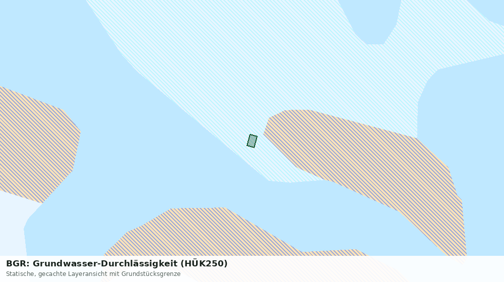 Statische Kartenansicht: BGR: Grundwasser-Durchlässigkeit (HÜK250)