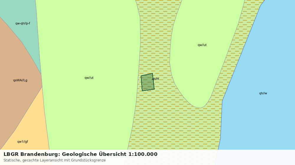 Statische Kartenansicht: LBGR Brandenburg: Geologische Übersicht 1:100.000