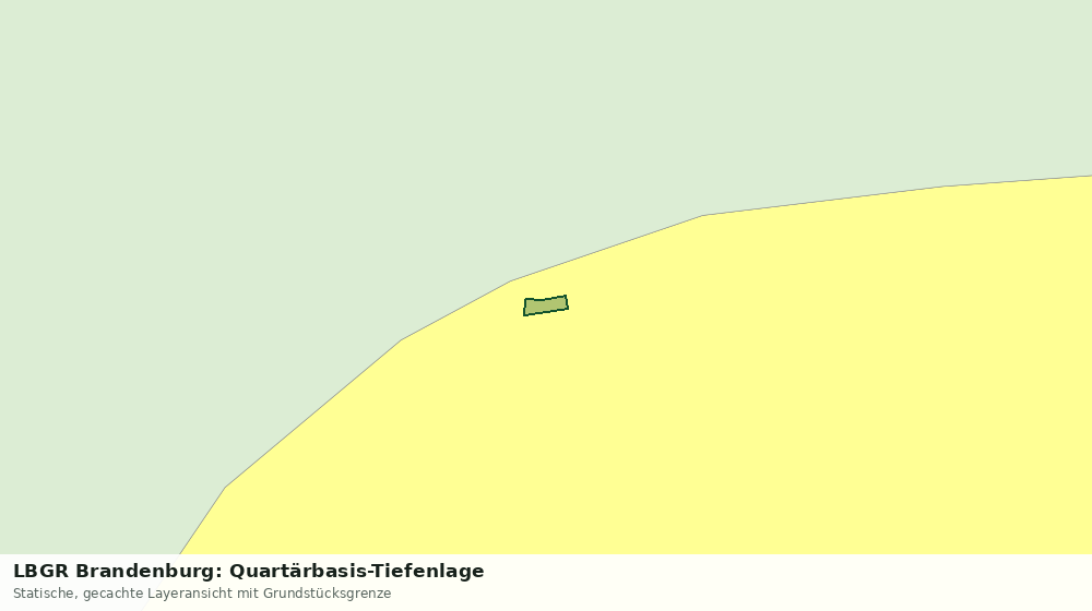Statische Kartenansicht: LBGR Brandenburg: Quartärbasis-Tiefenlage