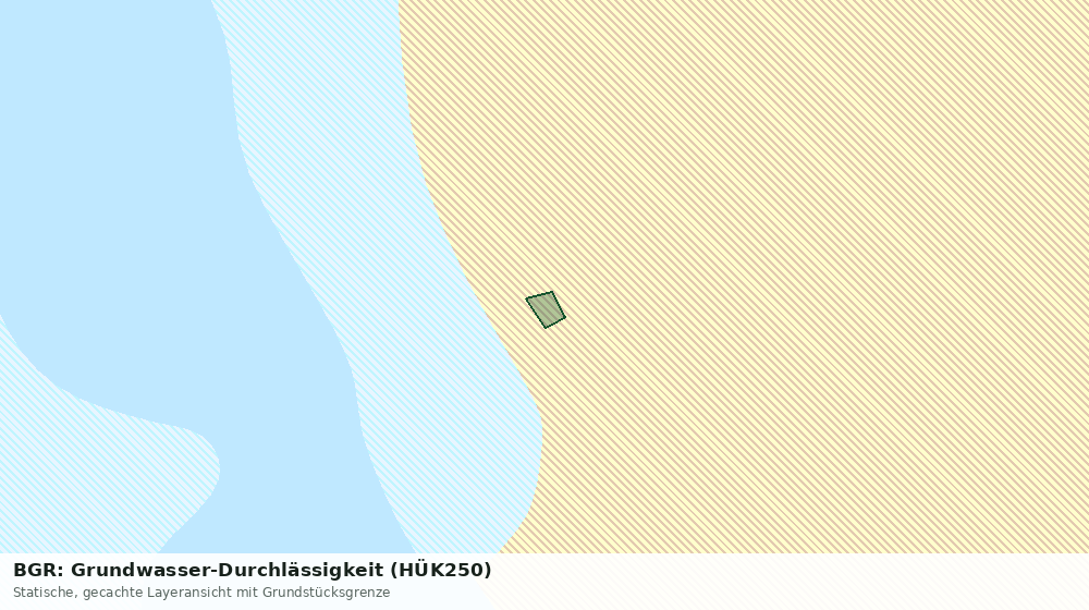 Statische Kartenansicht: BGR: Grundwasser-Durchlässigkeit (HÜK250)