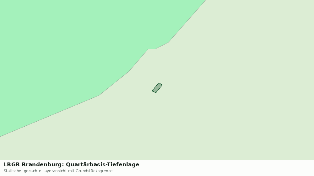 Statische Kartenansicht: LBGR Brandenburg: Quartärbasis-Tiefenlage