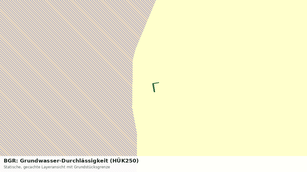 Statische Kartenansicht: BGR: Grundwasser-Durchlässigkeit (HÜK250)