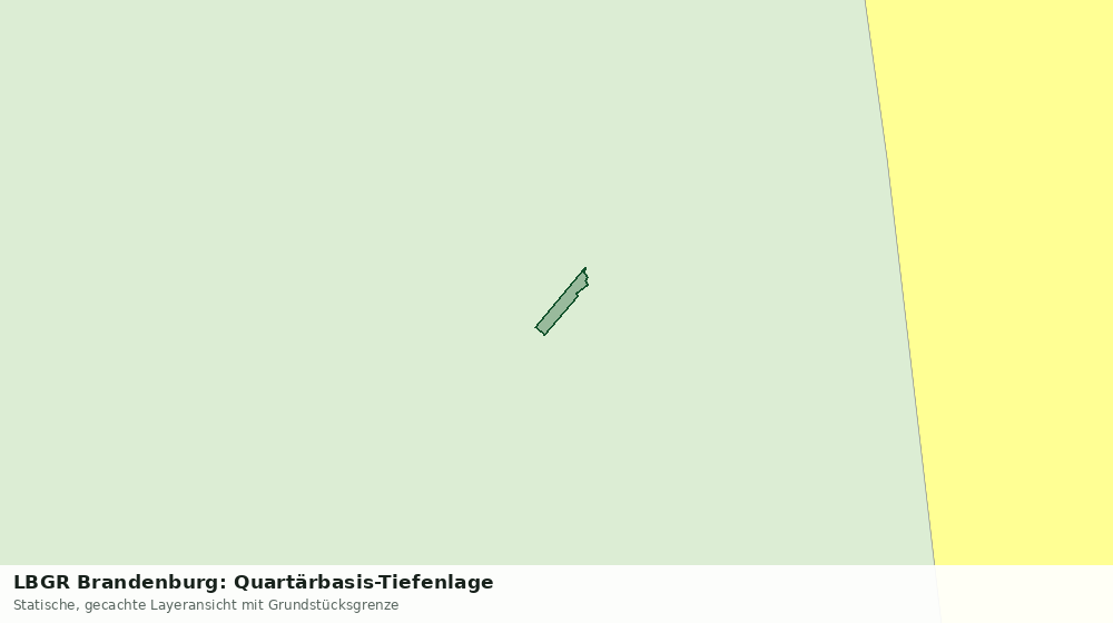 Statische Kartenansicht: LBGR Brandenburg: Quartärbasis-Tiefenlage