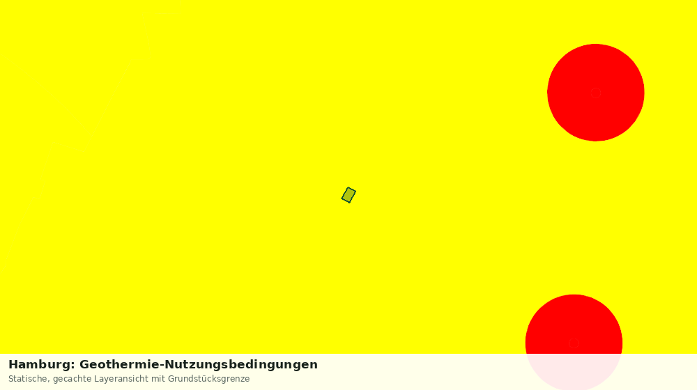 Statische Kartenansicht: Hamburg: Geothermie-Nutzungsbedingungen