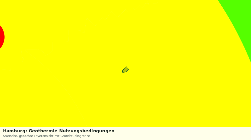 Statische Kartenansicht: Hamburg: Geothermie-Nutzungsbedingungen