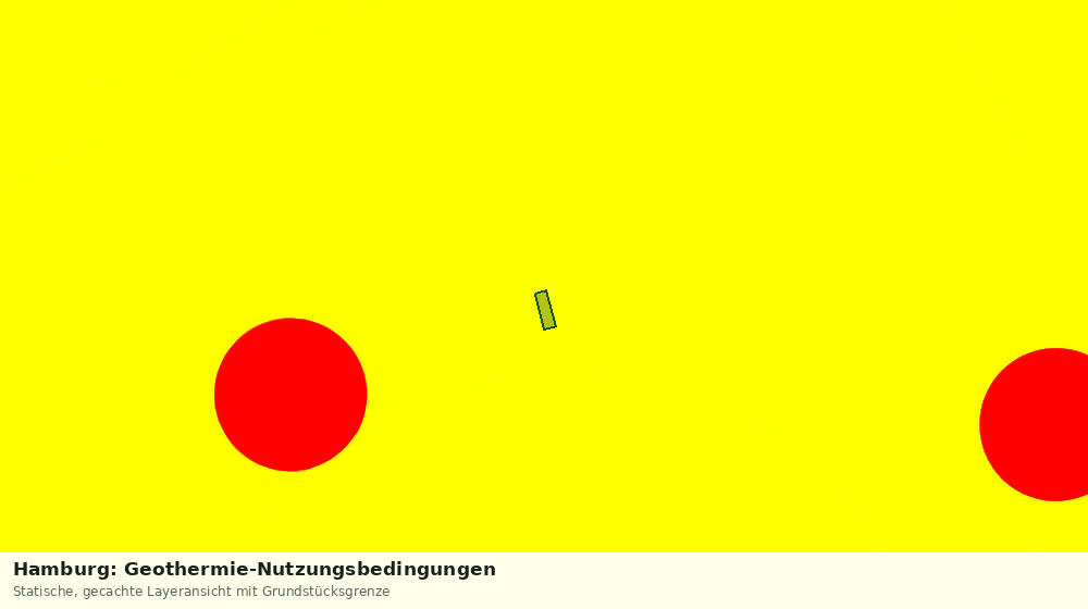 Statische Kartenansicht: Hamburg: Geothermie-Nutzungsbedingungen