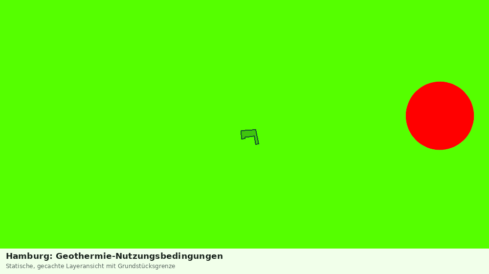 Statische Kartenansicht: Hamburg: Geothermie-Nutzungsbedingungen