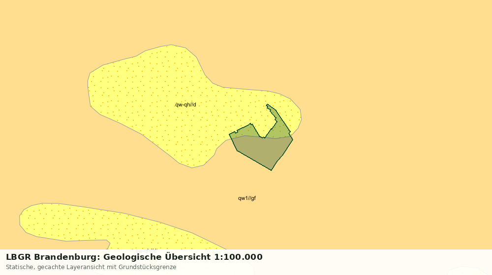Statische Kartenansicht: LBGR Brandenburg: Geologische Übersicht 1:100.000