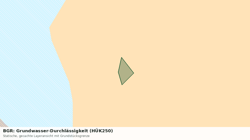 Statische Kartenansicht: BGR: Grundwasser-Durchlässigkeit (HÜK250)