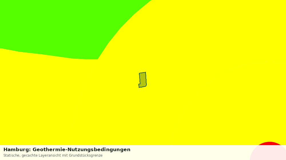 Statische Kartenansicht: Hamburg: Geothermie-Nutzungsbedingungen