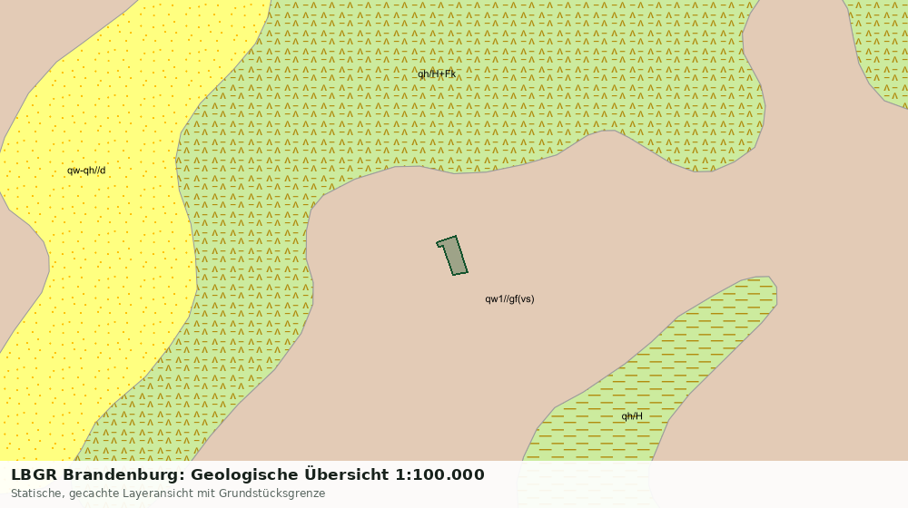 Statische Kartenansicht: LBGR Brandenburg: Geologische Übersicht 1:100.000