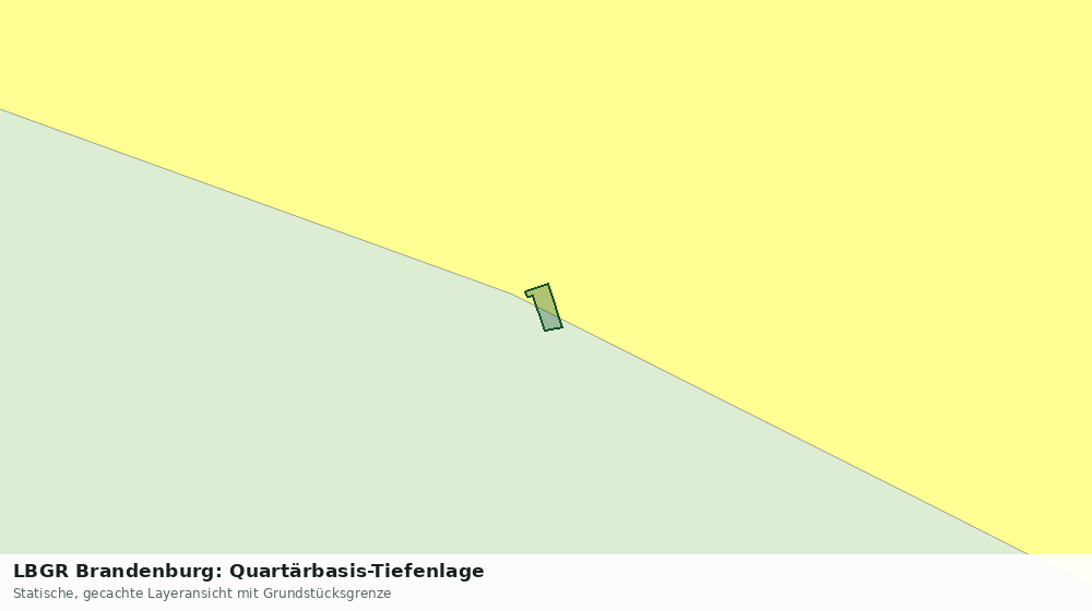 Statische Kartenansicht: LBGR Brandenburg: Quartärbasis-Tiefenlage