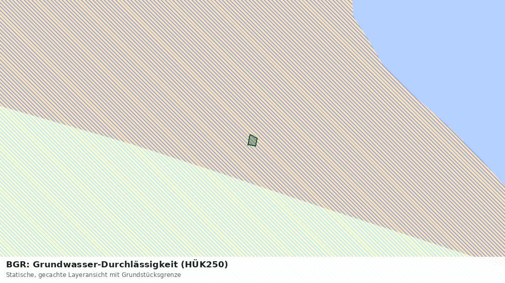 Statische Kartenansicht: BGR: Grundwasser-Durchlässigkeit (HÜK250)