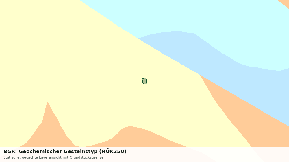 Statische Kartenansicht: BGR: Geochemischer Gesteinstyp (HÜK250)
