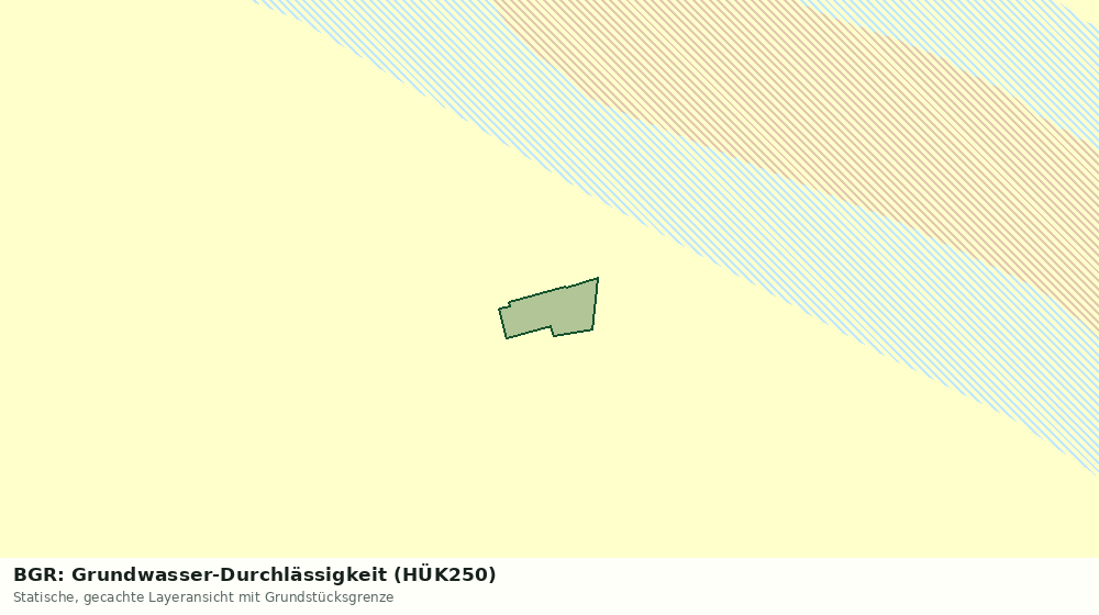 Statische Kartenansicht: BGR: Grundwasser-Durchlässigkeit (HÜK250)