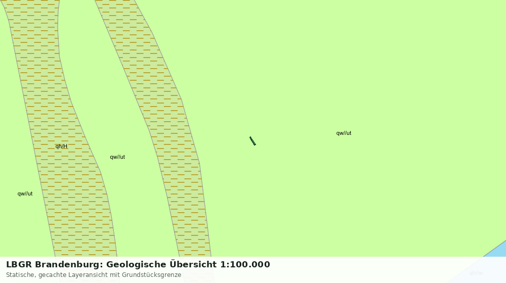 Statische Kartenansicht: LBGR Brandenburg: Geologische Übersicht 1:100.000