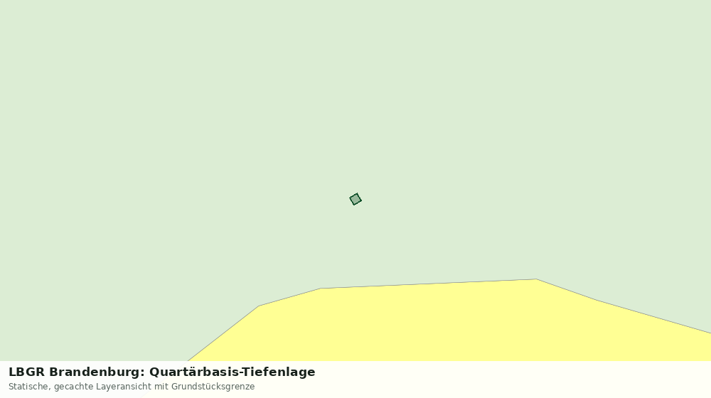 Statische Kartenansicht: LBGR Brandenburg: Quartärbasis-Tiefenlage